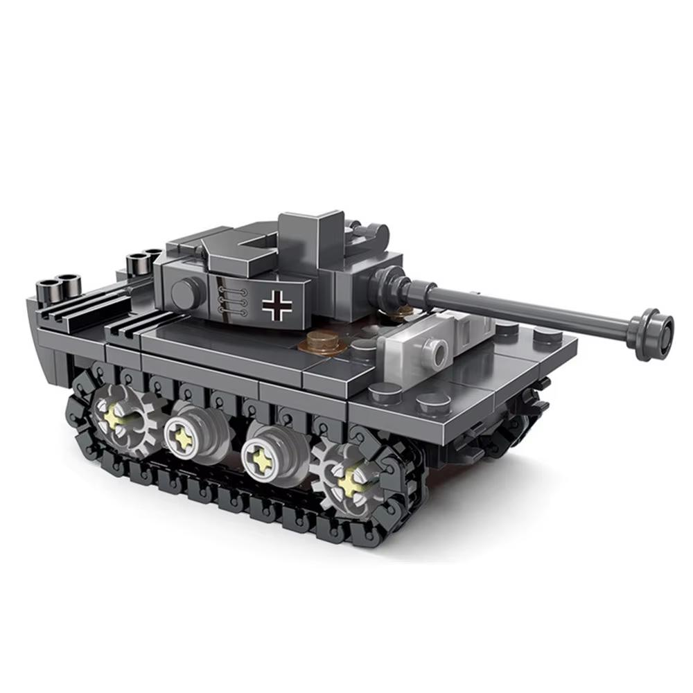 Zweiter Weltkrieg Ww2 Armee Militär Soldaten Sahen Den Königstiger Schweren Panzer Heimwerker Modellbau Bausteine Ziegel Kinderspielzeug