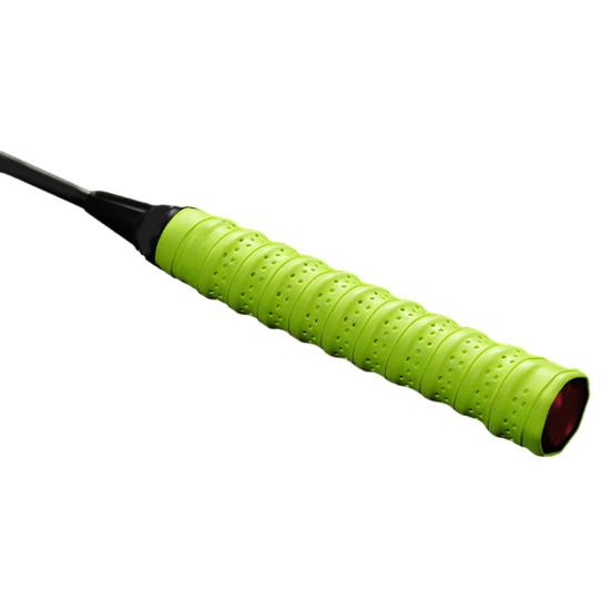 Perforierter rutschfester Tennis-Overgrip, verdicktes rutschfestes Band, Schlägergriff, super saugfähiger Tennis-Badminton-Overgrip fluoreszierende grün