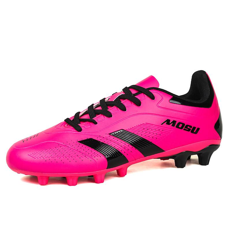 Heißer Verkauf Schwarz Rot Fußballschuhe Herren Fußballschuhe Outdoor Training Fußballschuhe für Herren Rutschfest FG/TF Herren Fußballschuh 44