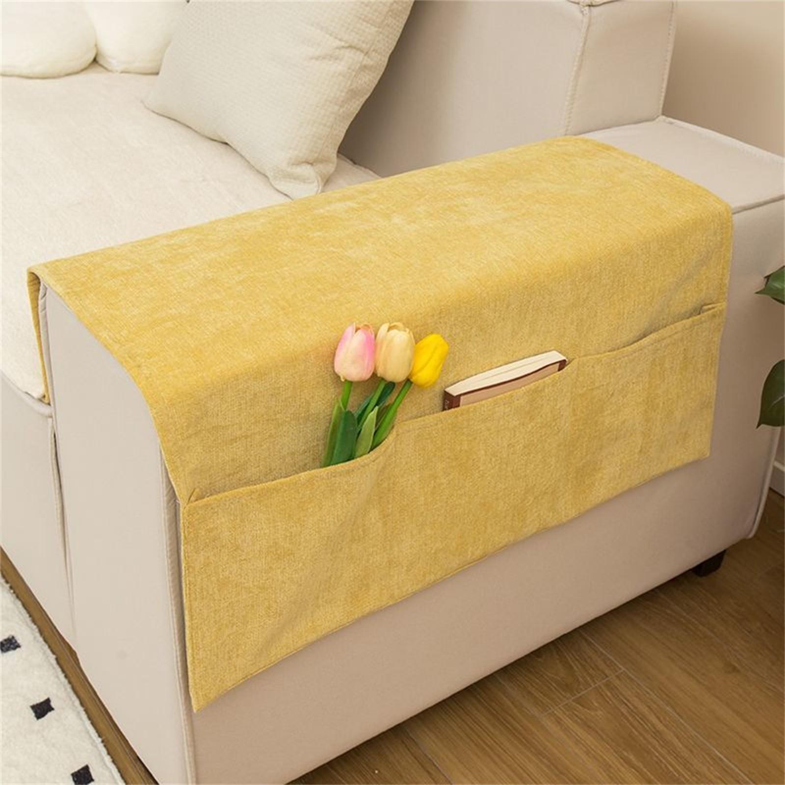 Sofa Armlehnen Organizer Tasche Sofa Überwurf Seitentaschen zur Aufbewahrung Zuhause Hängender Organizer Brillen Handy Fernbedienung Aufbewahrung