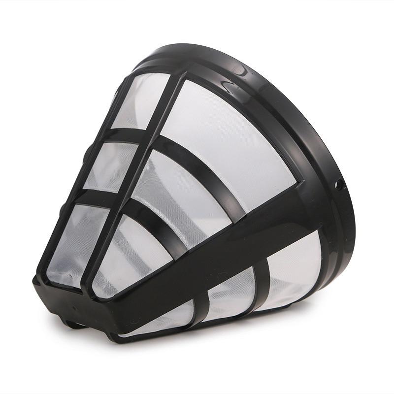Küchenhelfer Kaffeemaschine Sieb Mesh Brewer Tool Kaffeefilter Kaffeemaschine Zubehör Nachfüllbarer Korb Cup Style schwarz