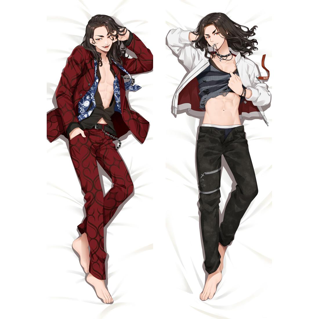 Anime Tokyo Revengers Cosplay Kissen Fall Dakimakura Manjiro Sano Keisuke Baji Hugging Körper Wurf Kissen Kissen Abdeckung Fall 40x120cm