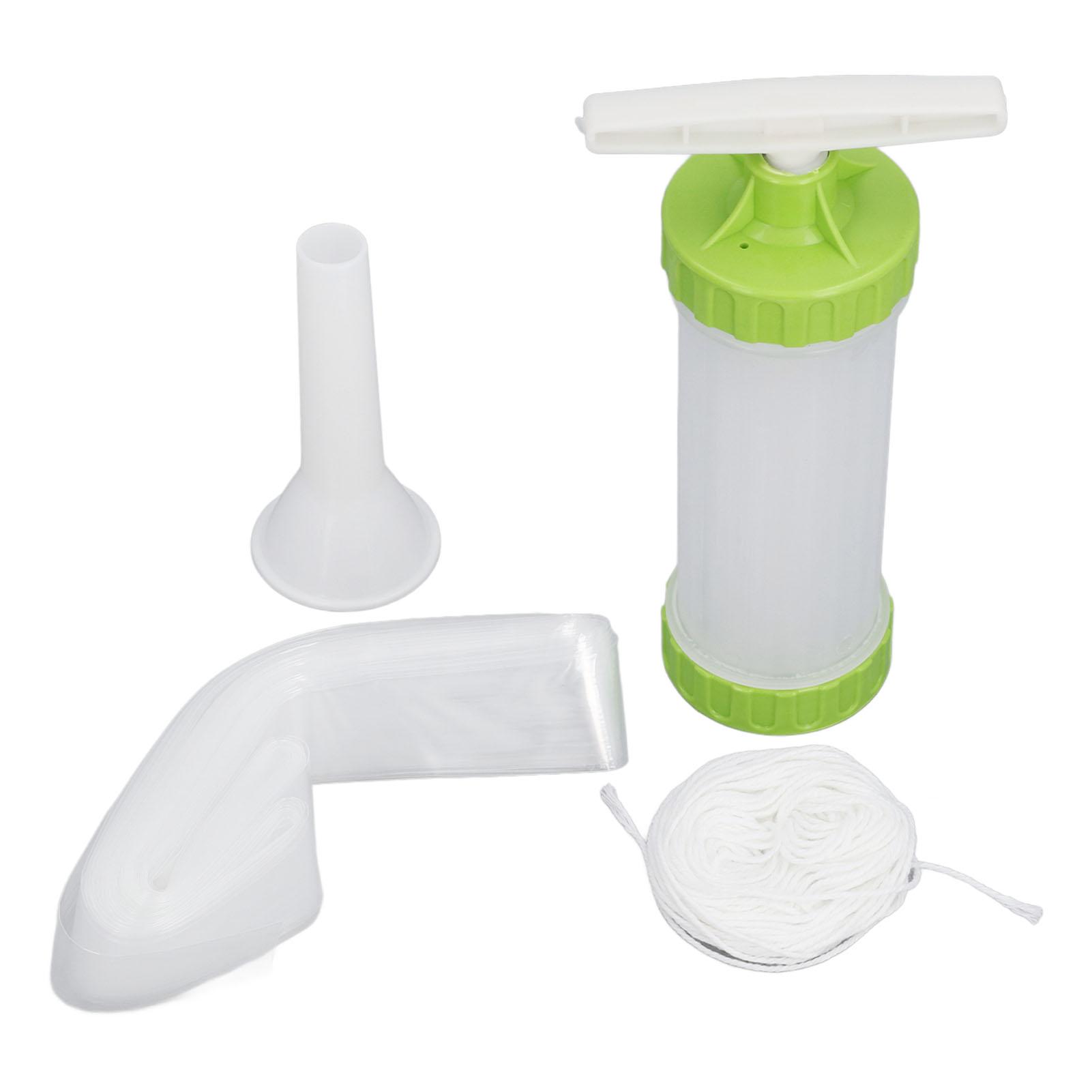 Wurst Stuffer Gehäuse Set Food Grade Kunststoff Ungenießbar Schinken Wurst Hülle Küche Zubehör für L
