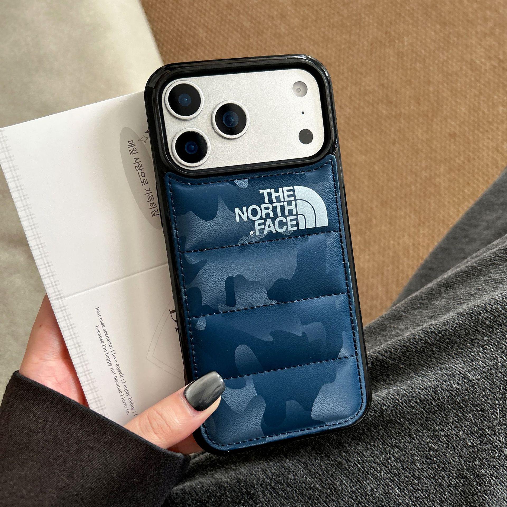 Minimalistische Handyhülle im Graffiti-Stil für iPhone 14 Pro Max, 15 Pro, 16 Pro, 17 Pro Max – stoßfest iPhone 17 Pro Max Leo-Print/blau