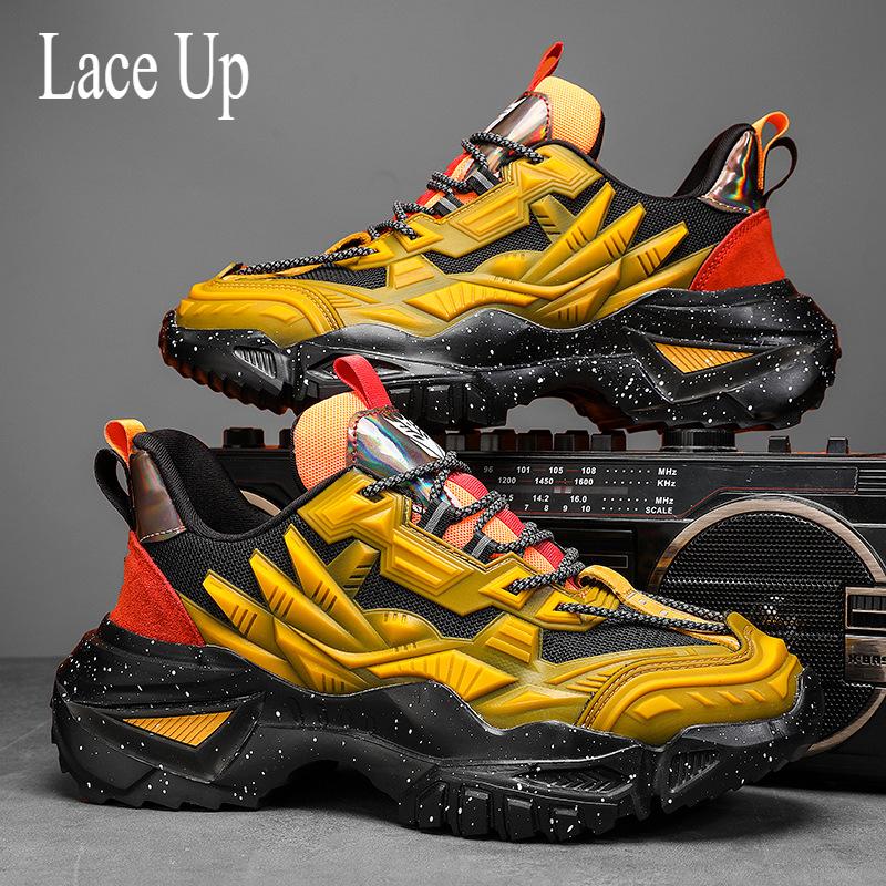 Schuhe Männer Turnschuhe Männliche Herren Casual Schuhe Tenis Luxus Schuhe Trainer Rennen Spitze-freies Schuhe Mode Loafer Laufschuhe für Männer 45 orange