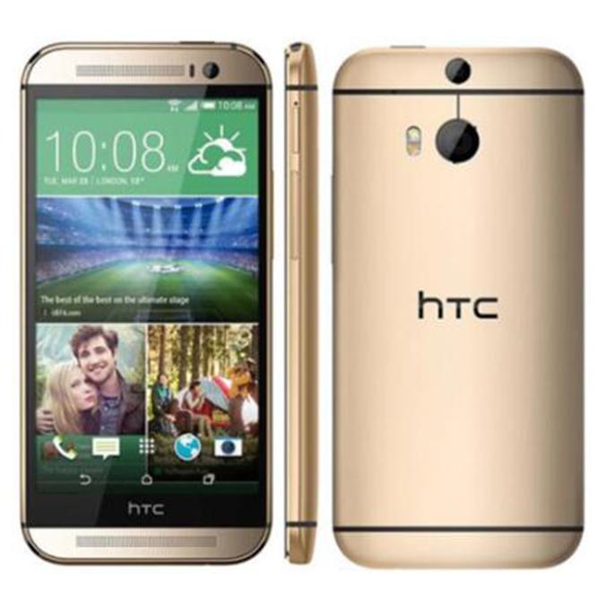 Generalüberholt HTC Original Entsperrt HTC M8 5.0  2GB RAM 32GB ROM 4G Mobiltelefon mit 1 SIM Simple Set gold