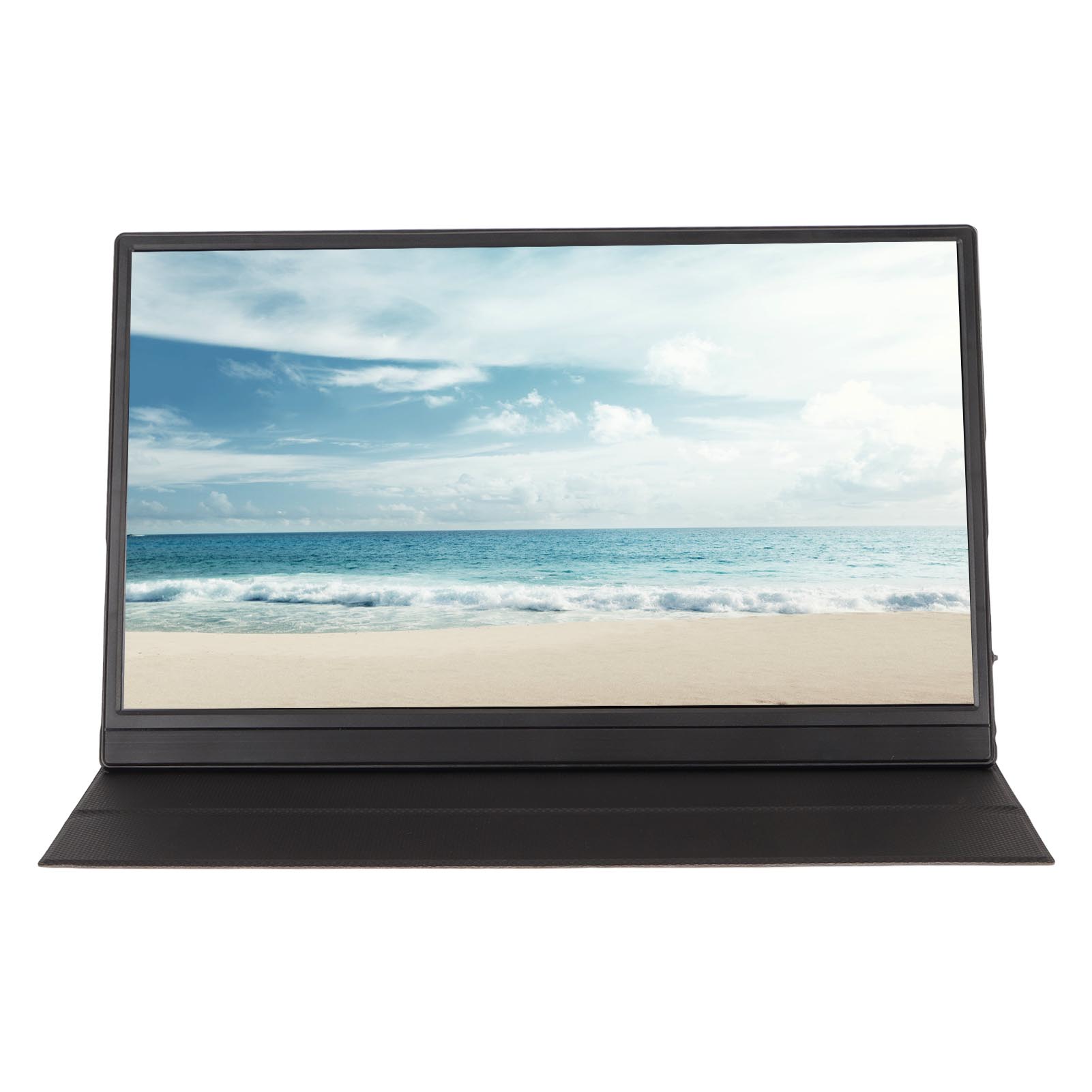 Tragbarer 15,6-Zoll-Monitor, 1080P IPS HDR, Laptop-Bildschirm-Extender mit Mini-HD-Multimedia-Schnittstelle EU Plug