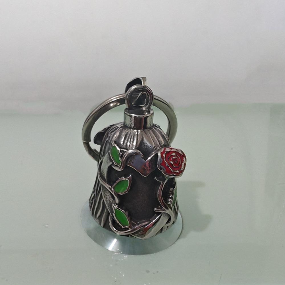 Rosen-Design Motorrad-Schutzglocke 3D-Design Böse Geister-Falle Glocke Tägliches Tragen 1 gray