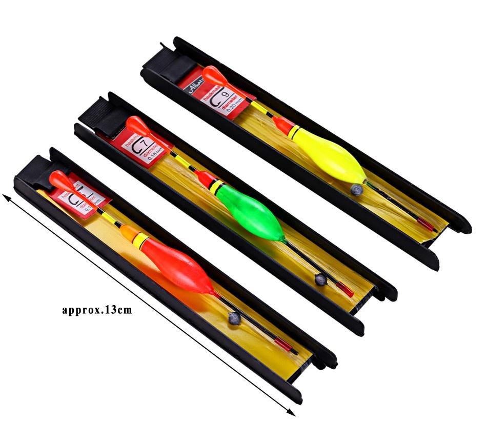 Angelschwimmer/Linien-Set mit Haken, 3 Stück/Beutel, 3 Beutel/Lot, 12 cm, Angelausrüstung, Bobbers, Angelschwimmer