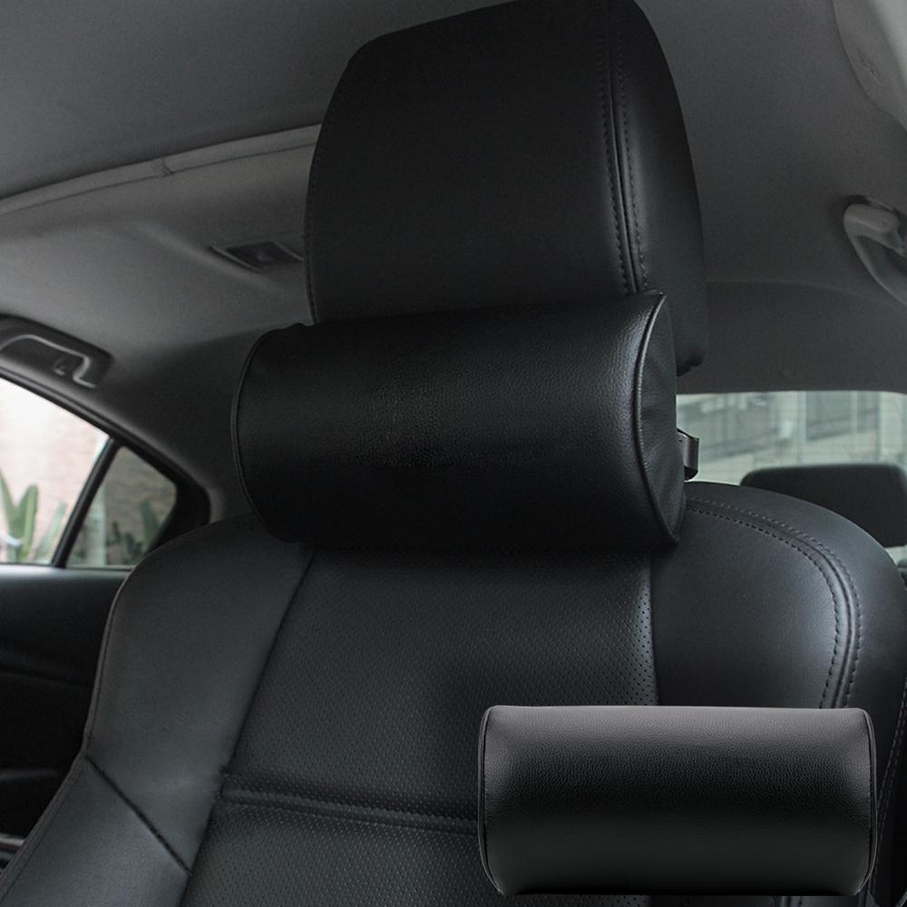 Kopf Sicherheit Unterstützung Pad Auto Kopfstütze Kissen Auto Sitz Hals Kissen Auto-styling Leder Reisen Komfortable Hals 1pcs