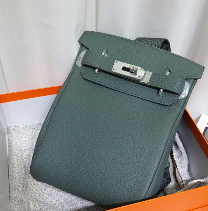 2025 Neue Togo Weichleder Tasche Echtes Leder Für Männer Und Frauen H Zuhause Brust Baotou Schichtleder Schulter Diagonale Umhängetasche 17cm grün