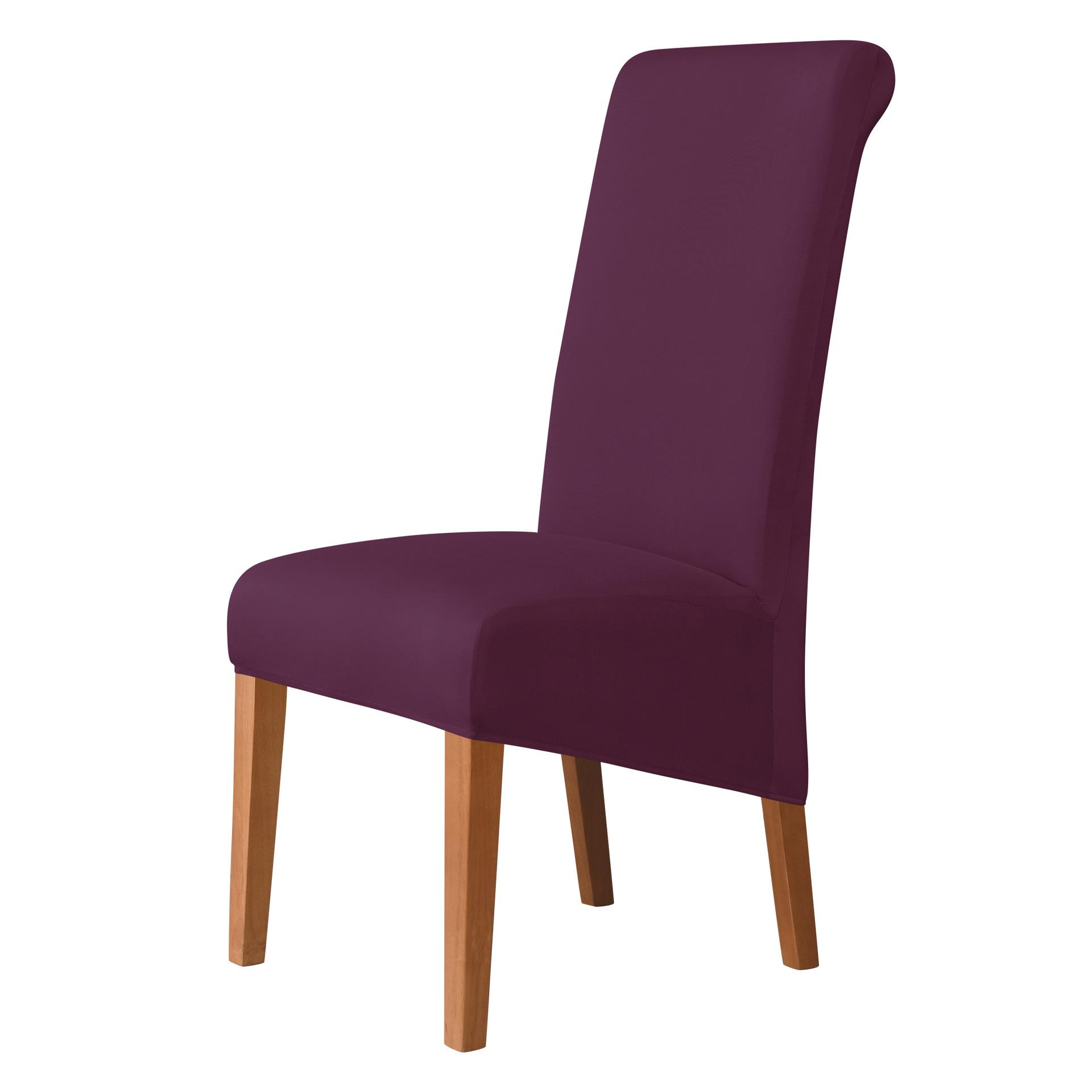 Einfarbiger Stuhlbezug mit hoher Rückenlehne, XL-Größe, hohe Elastizität, glatter Stoff, Stuhlhussen für Esszimmer, Küche, Stretch, Heimdekoration 1pc scheune, die rote