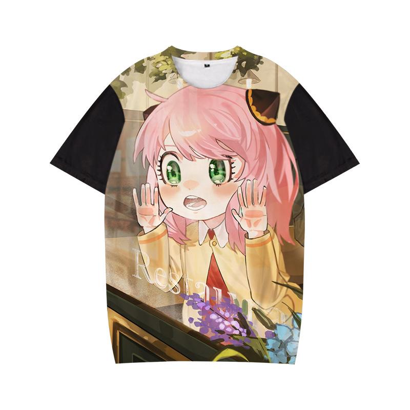Japanische Anime SPY X FAMILY T Shirt Männer Nette Cartoon Kleidung Anya Sommer Tops T-shirt Unisex T-shirt versized T Shirt Geschenke M