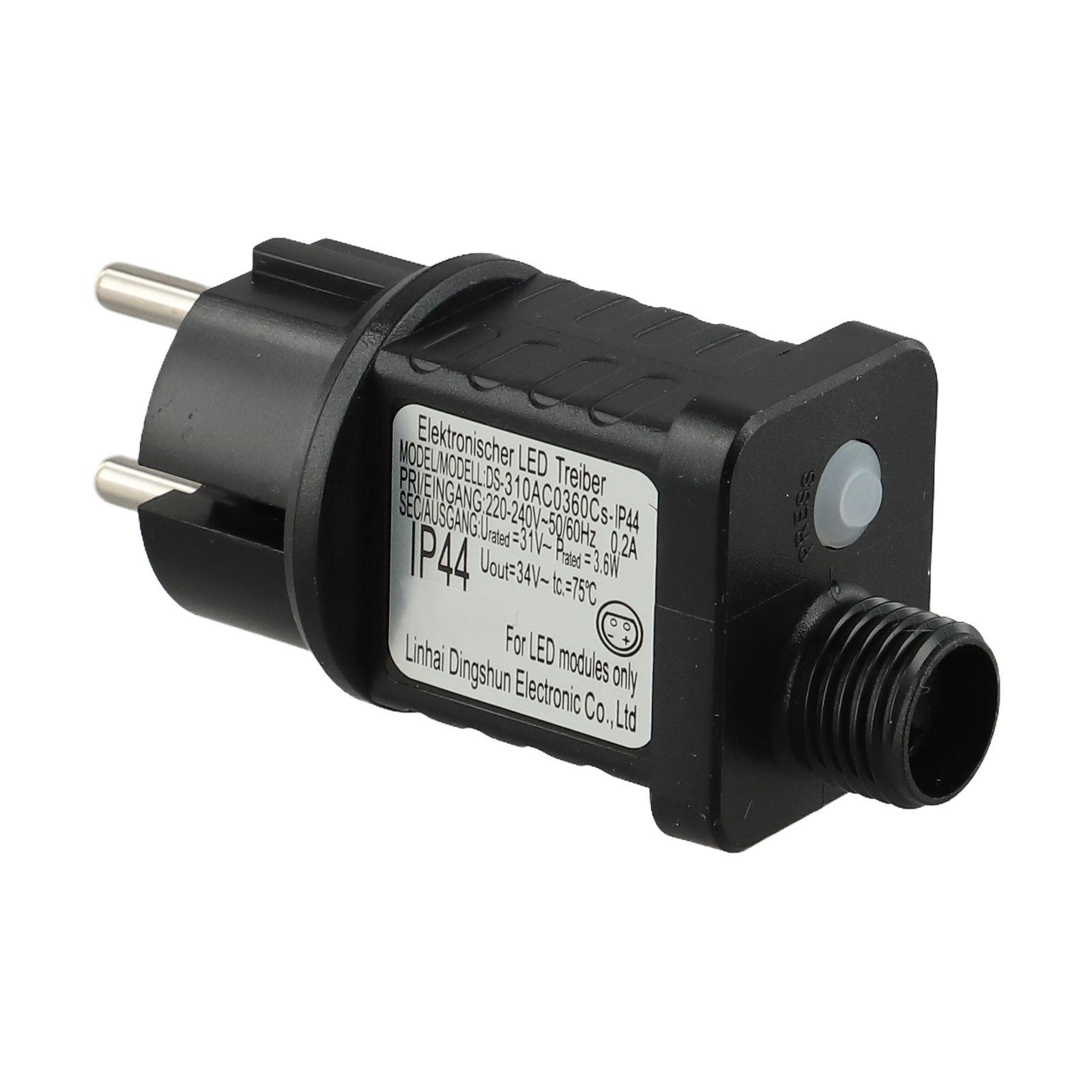 IP44 Wasserdichter Mehrzweck-Netzteiladapter für Dekorationsleuchten 3.6W
