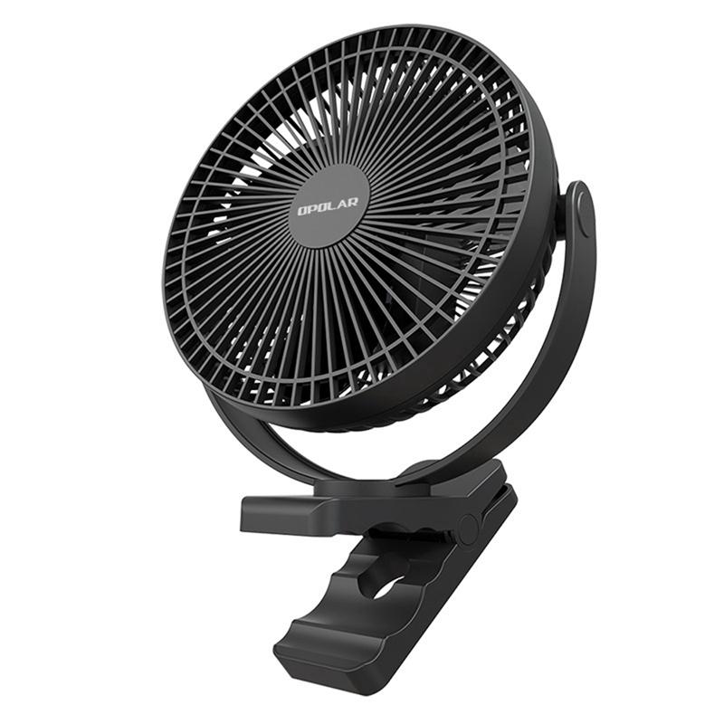 Heißer OPOLAR Tragbarer Ventilator 10000 mAh Wiederaufladbarer USB-Tischventilator Kleiner Mini-Leiser Desktop-Ventilator Für Büro, Zuhause, Schlafzimmer, Starker Luftstrom 10000Mah schwarz