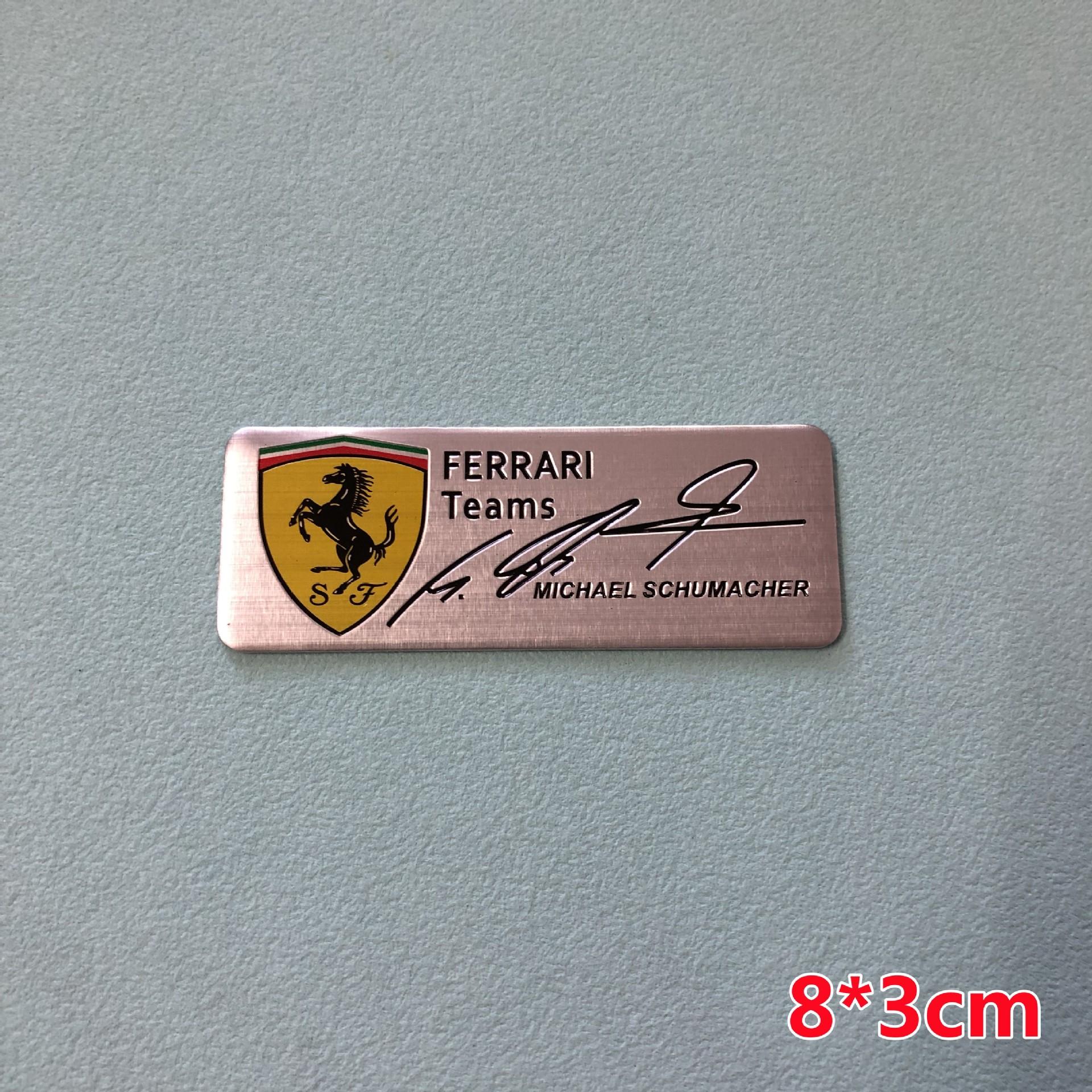 Autoaufkleber für Ferrari Teams SJ Scuderia Ferrari Muster Aufkleber Abdeckung Emblem Autoaufkleber Zubehör Ersatz Auto Styling Aufkleber