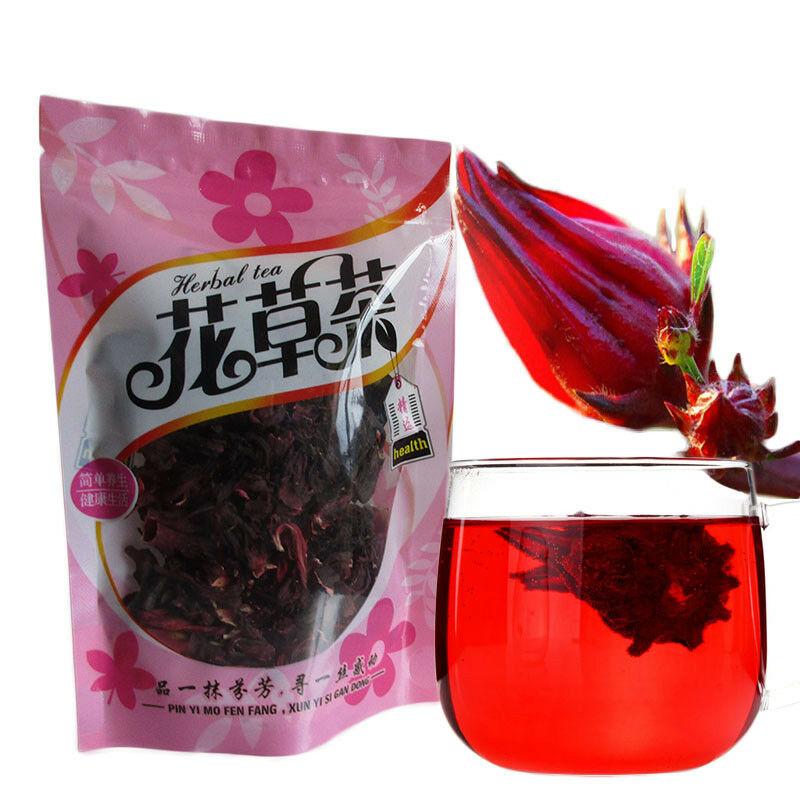 50 g Hibiskus-Tee, Roselle-Tee, natürlicher Blumendufttee, fitter Detox-Tee