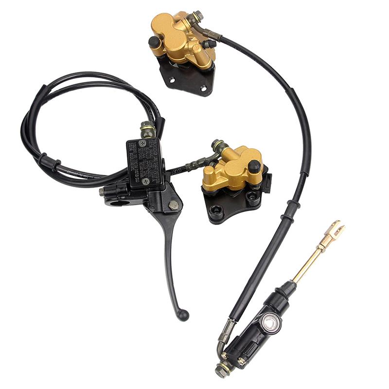 Vordere Hintere Hydraulische Bremszylinder Kolben Satz für 50cc 110cc 125cc Pit Dirt Bike Motorrad ATV Motorroller Performance Teile black