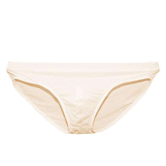 Herren Slips Low Rise Slim Fit Hohe Elastizität Unterwäsche Einfarbig Eisseide Transparente Höschen Sommer Ultradünne Unterwäsche L white
