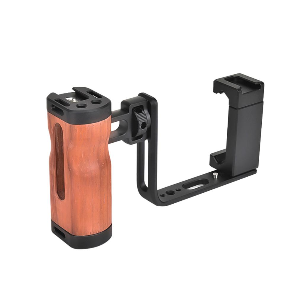 Universal Smartphone Video Grip Griff Handheld Vlog Halterung für Telefon Smartphone Video Rig Kit schwarz