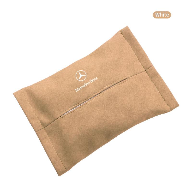 1 Stück Auto Taschentuchbox Halter Sonnenblende Sitzlehne Autozubehör Für Mercedes Benz GLE GLS CLS GLC CLA GLA GLK C197 R231 W167 W247 W246 AMG benz beige