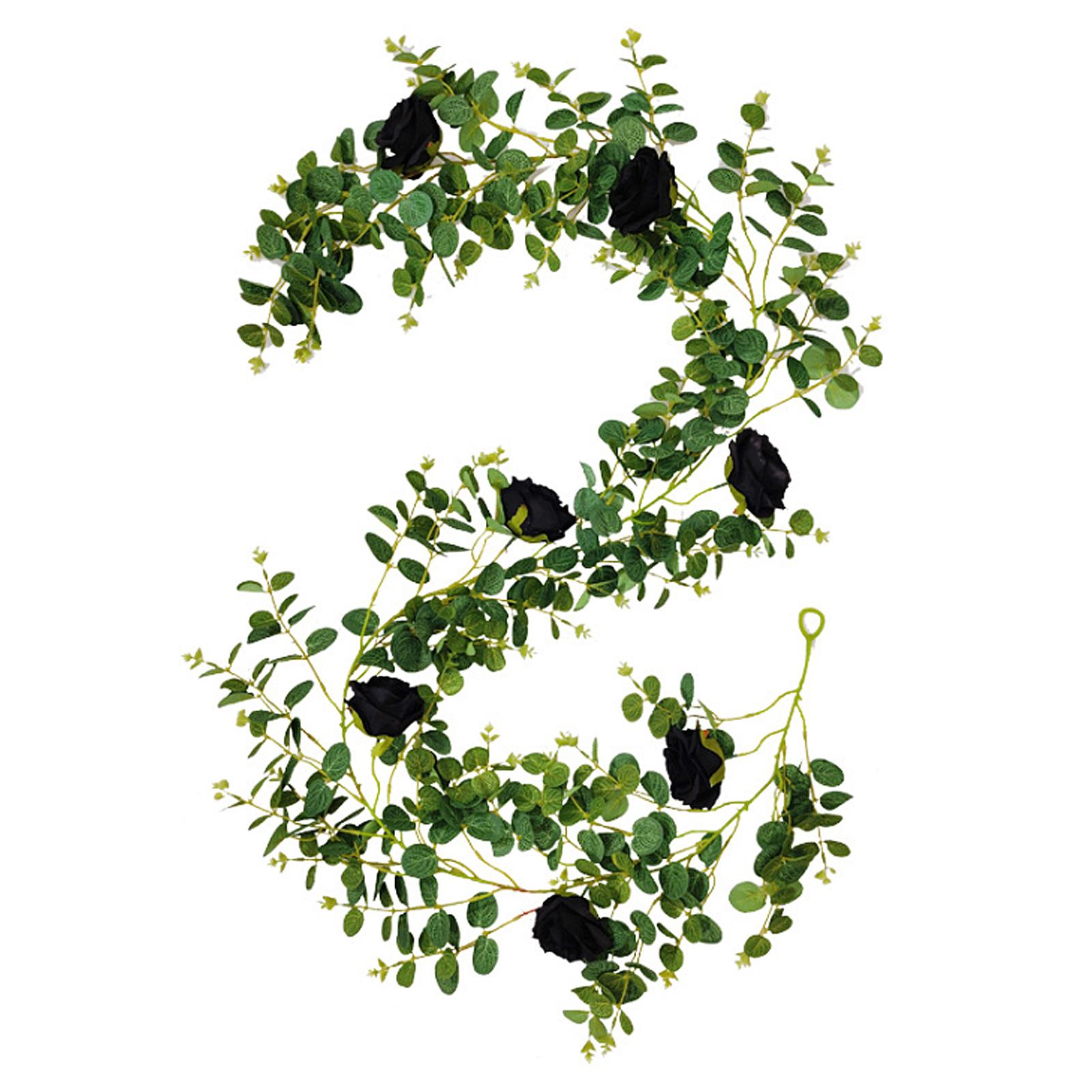 Künstliches Rattan Halloween Schwarze Dekoration Innenraum Haus Hängende Dekoration Rosenrattan