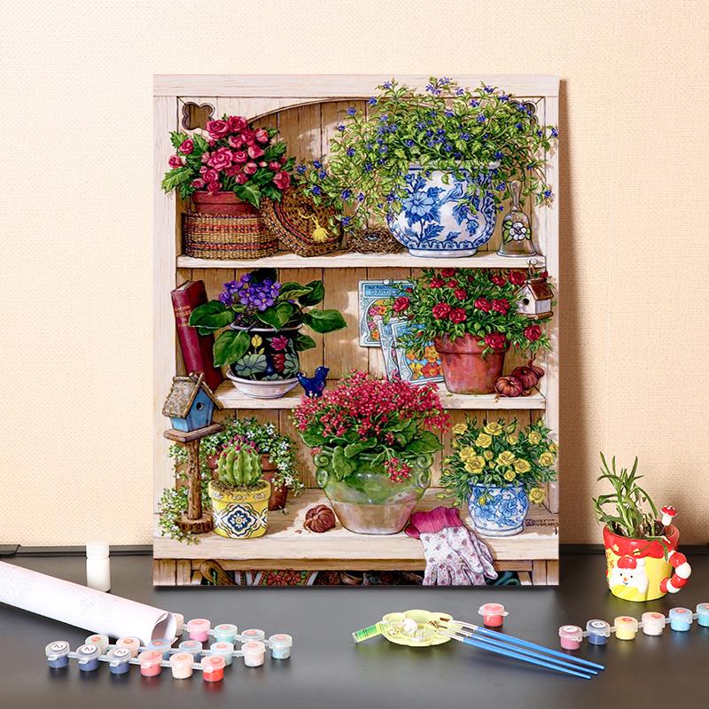 DIY-Malen nach Zahlen, digitales Ölgemälde, Hobbys, Zahlen-Ölgemälde, Heimdekoration, Ölgemälde, Zahlen, Malerei, visuelle Kunst 40x50cm no frame