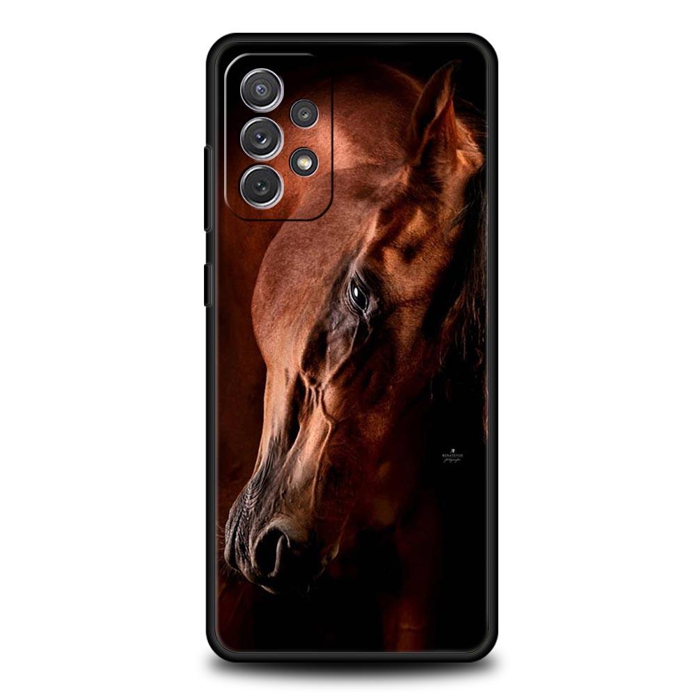 Pferd Handyhülle Für Samsung Galaxy A17 A07 A55 A35 A25 A15 A05s A33 5G A31 A23 A21s A13 A11 A41 A73 A53 A51 A71 A03s S10 Hülle Samsung S10 Plus