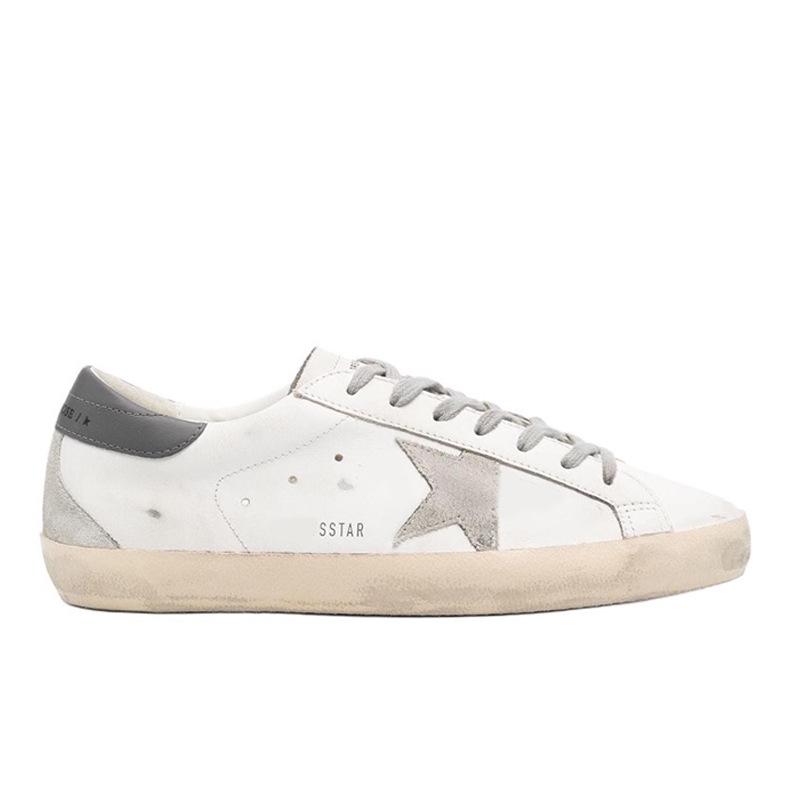Leder kleine schmutzige Schuhe Herren- und Damenschuhe Sternschuhe schmutzige Schuhe lässig vielseitig Mode Board Schuhe weiße Schuhe men's size 46 white