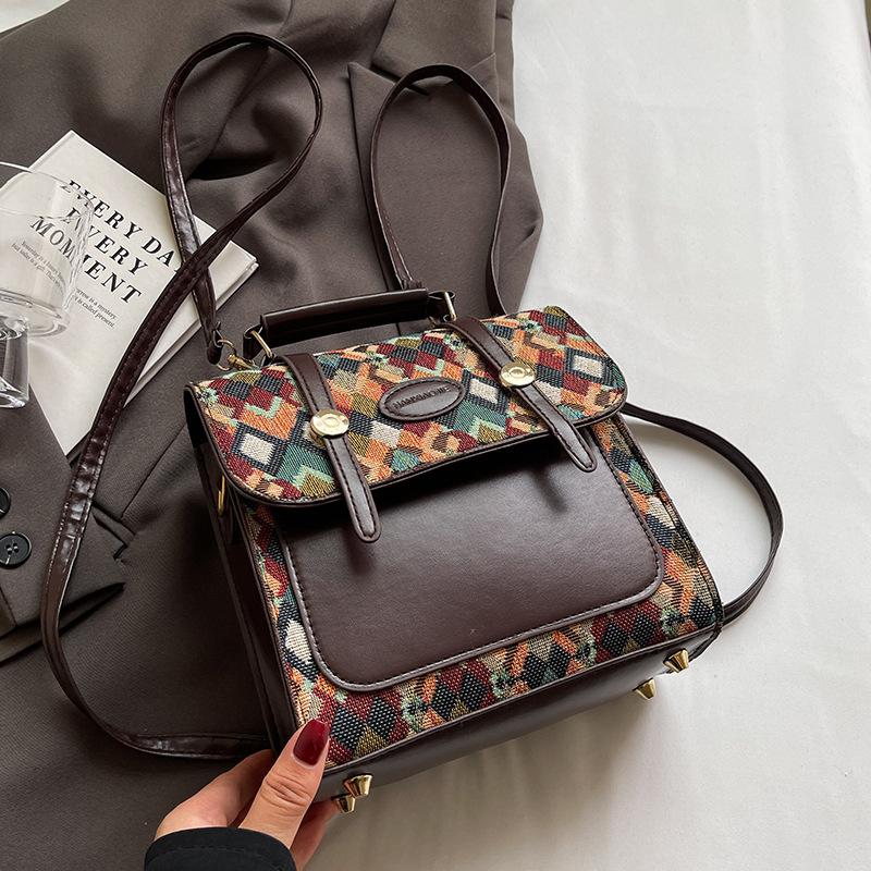 High-End Nischen-Rucksack für Damen Neue Mode Crossbody-Tasche für Damen Modisch Vielseitig Mode Ein-Schulter Hand gray