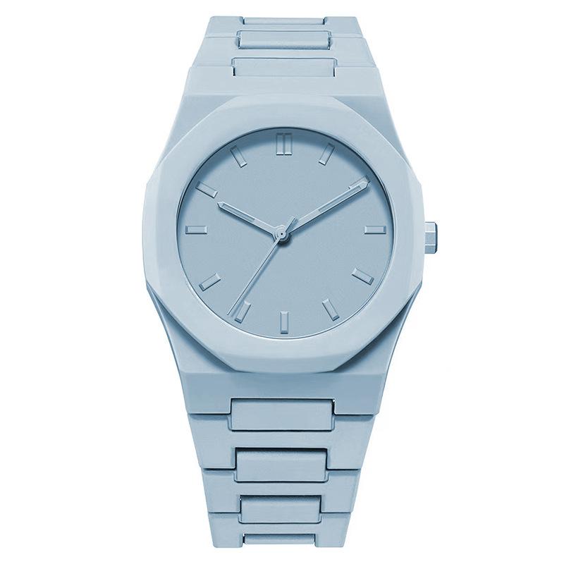 Neue Lässige Herren Sportuhren Mode Kunststoffarmband Quarz Armbanduhren Für Herren Beste Geschenke Uhr hellblaue