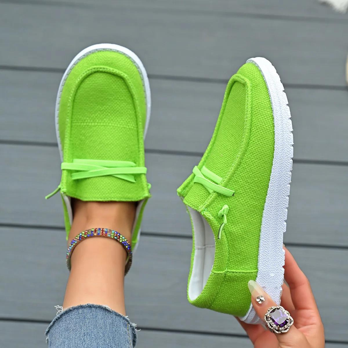 Frühling und Herbst Neue Mode Damen Vulkanisierte Sportschuhe Damen Casual Flache Schuhe Damen Modeschuhe 2026 38 hellgrüne