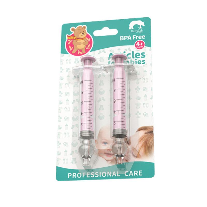 2 Stück Baby Nasenreiniger Rhinitis Nasenreiniger Nadelschlauch Baby Nasensauger Reiniger Spritze Baby Nasenspülung für Kinder 1 set-Pink