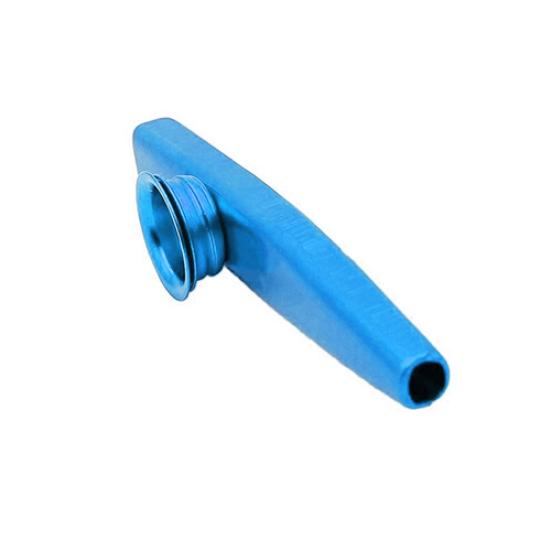 Kinder Anfänger Aluminiumlegierung Kazoo Musikinstrumente Spielzeug Weihnachtsgeschenk blau