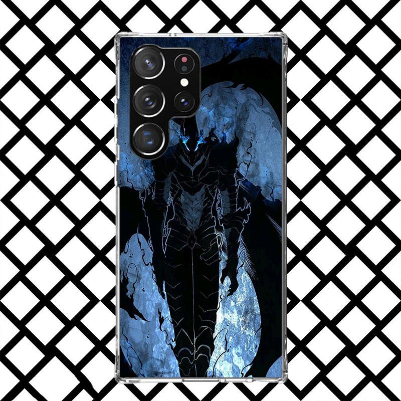 Anime S-Solos L-Levelings Handyhülle für Samsung Galaxy S26 S25 Edge S24 S23 Ultra S22 Plus S21 FE S20 + Weiche Hülle Druck Fundas Samsung S22 Ultra