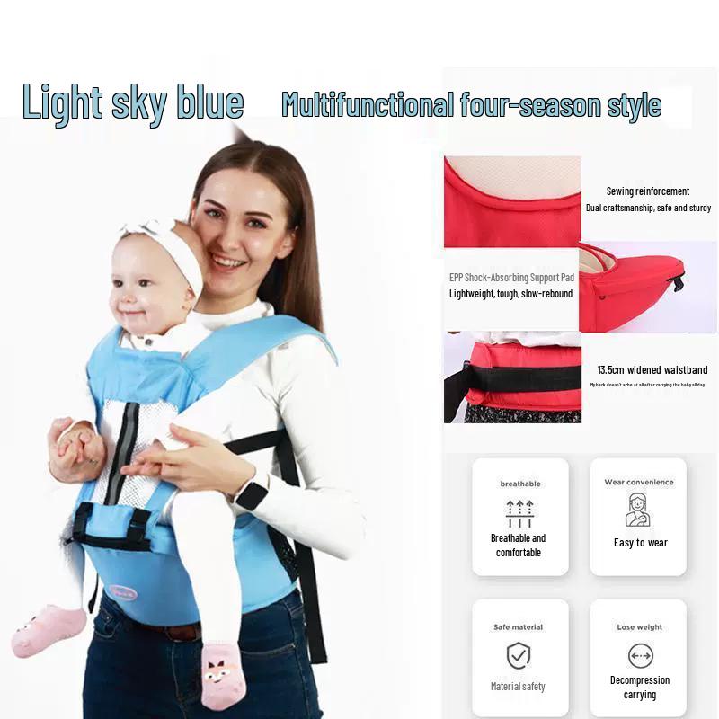 Leichte Babytrage: Multifunktionaler Hüftsitz für vorne und hinten für alle Jahreszeiten