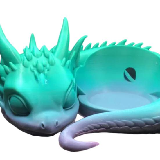3D Gedruckt Drachen Lautsprecher Stehen Liegend Drachen Smart Lautsprecher Basis Cartoon Drachen Lautsprecher Basis Hause bunt