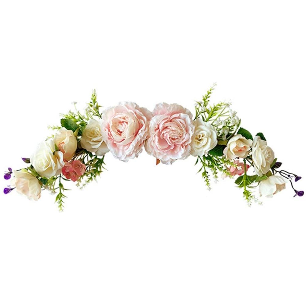 Künstlicher Pfingstrosen-Blumen-Swag Hochzeitsbogen-Blumen Künstlicher Blumenschmuck Dekorativer Swag für Sturz