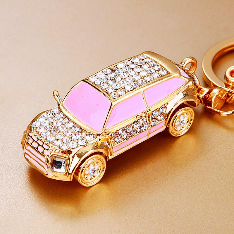 Heißer Mini-Auto-Schlüsselanhänger mit Strasssteinen, Auto-Schlüsselanhänger, Schlüsselanhänger für Männer und Frauen, Auto-Dekoration, perfekte Weihnachtsgeschenke, Kinderspielzeug