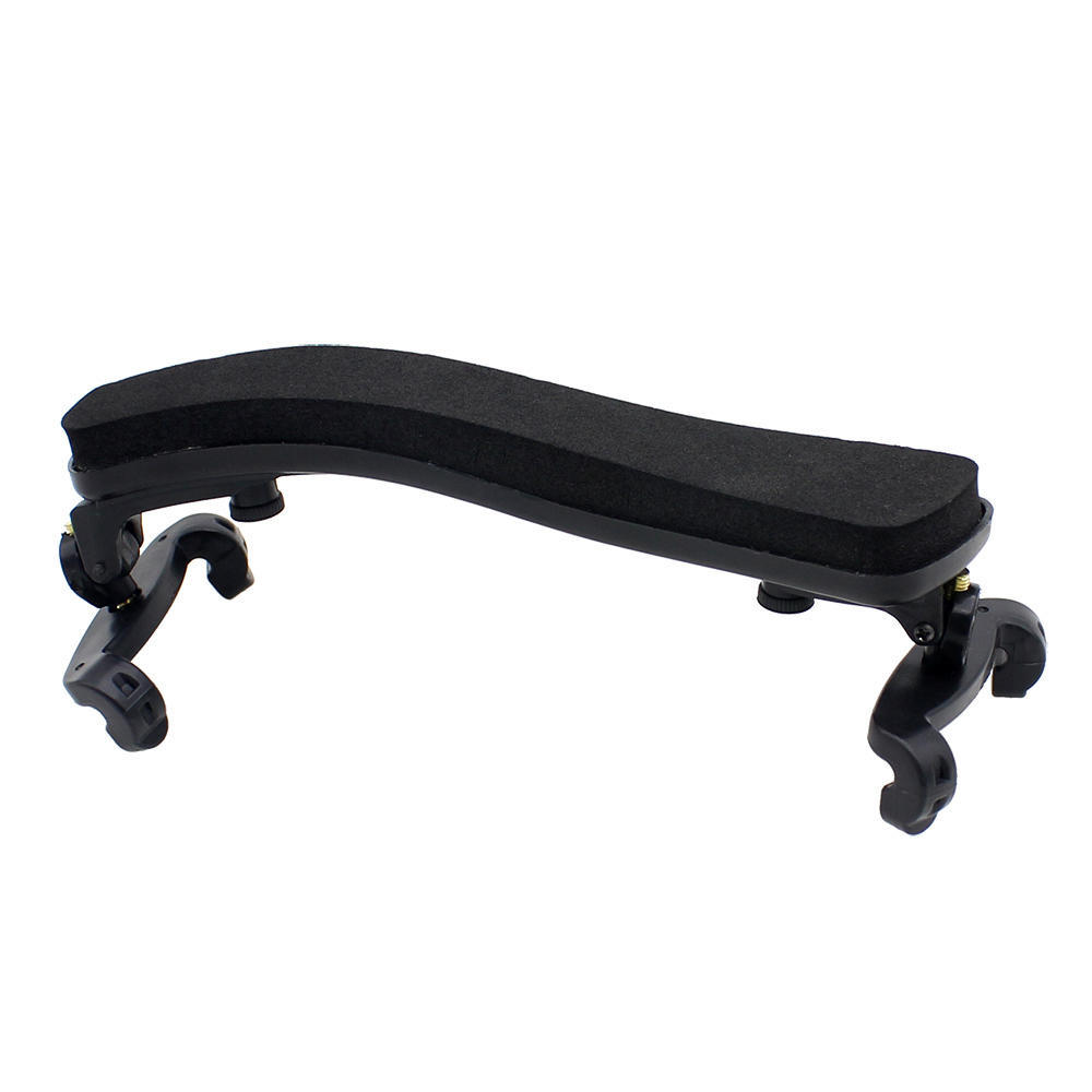 Verstellbare Universal-Schulterstütze für Violine, Kunststoff, EVA-gepolstert, für 3/4 und 4/4 Violine black
