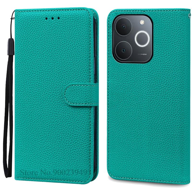 Für Realme Note 70 Hülle Realme Note 70T Hülle Brieftasche Flip Leder Handyhülle Für Realme Note 70T Hülle Note70 Hülle Coque Fundas Note 70  (Note 70T) cyanblau