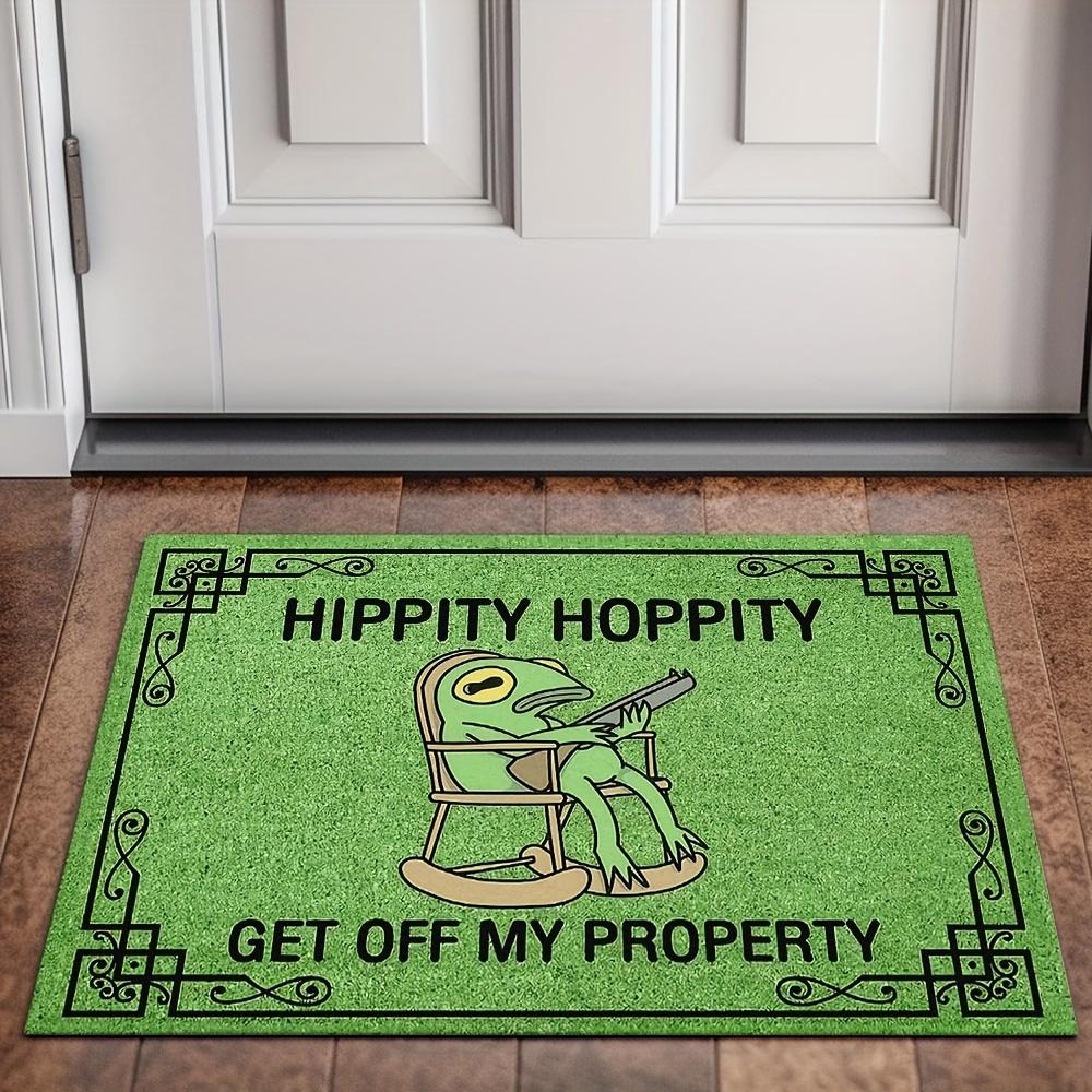 Freizeit Frosch Teppich Grün Fußmatte Willkommensmatte Außen Teppich Leichter Wohnzimmer Teppich Teppich für Schlafzimmer Heimdekoration 60X90CM (2X3FT