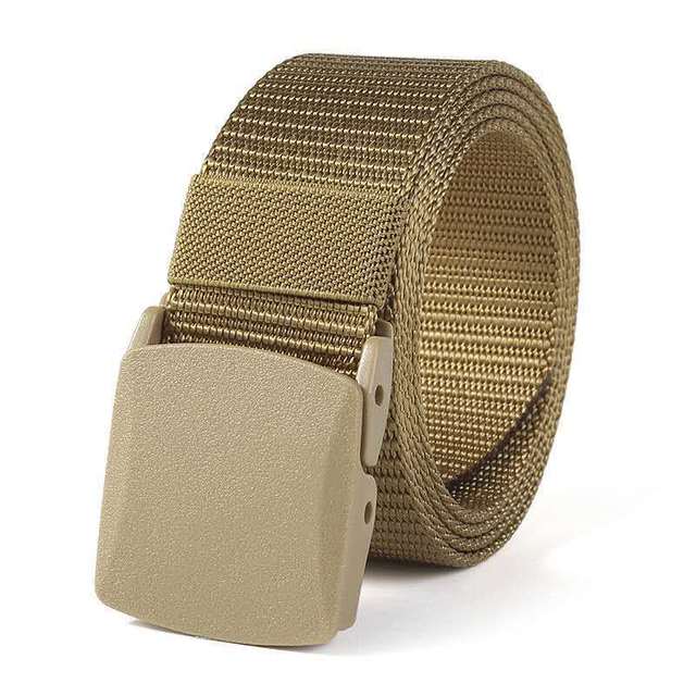Automatische Schnalle Nylon Gürtel Männliche Armee Taktische Gürtel Herren Militär Taille Leinwand Gürtel Kummerbunds Hohe Qualität Strap 125cm khaki