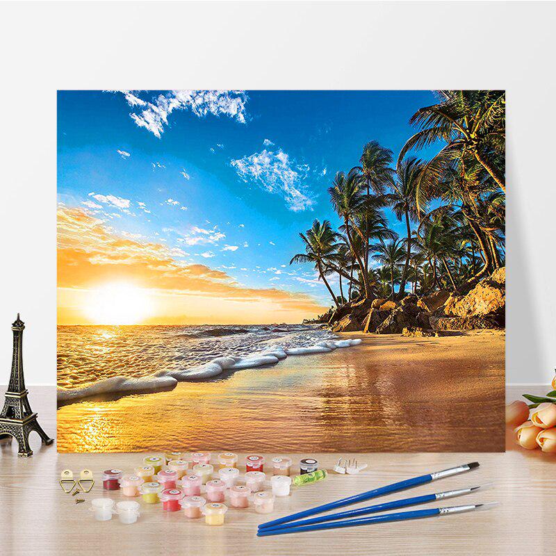 DIY-Malen-nach-Zahlen-Ölgemälde-Set, Leinwand, DIY-Ölgemälde nach Zahlen, Wandkunst, Dekorationen für Zuhause, Geschenk, Kunst und Hobbys 40x50cm no frame