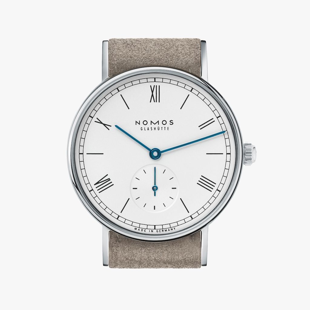 Quarz Uhr mit zwei und einem halben Zeiger Legierung Edelstahl Uhr 848 Nom Römische Ziffern Serie Uhr