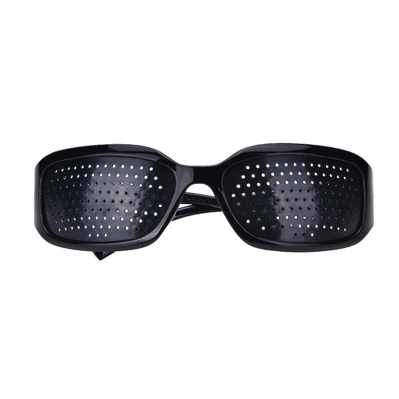 Mode-Rasterbrille Brille Vision Relax Improver Anti-Müdigkeit Stenopeic Pin Schwarz Mode Sehkraftpflege schwarz