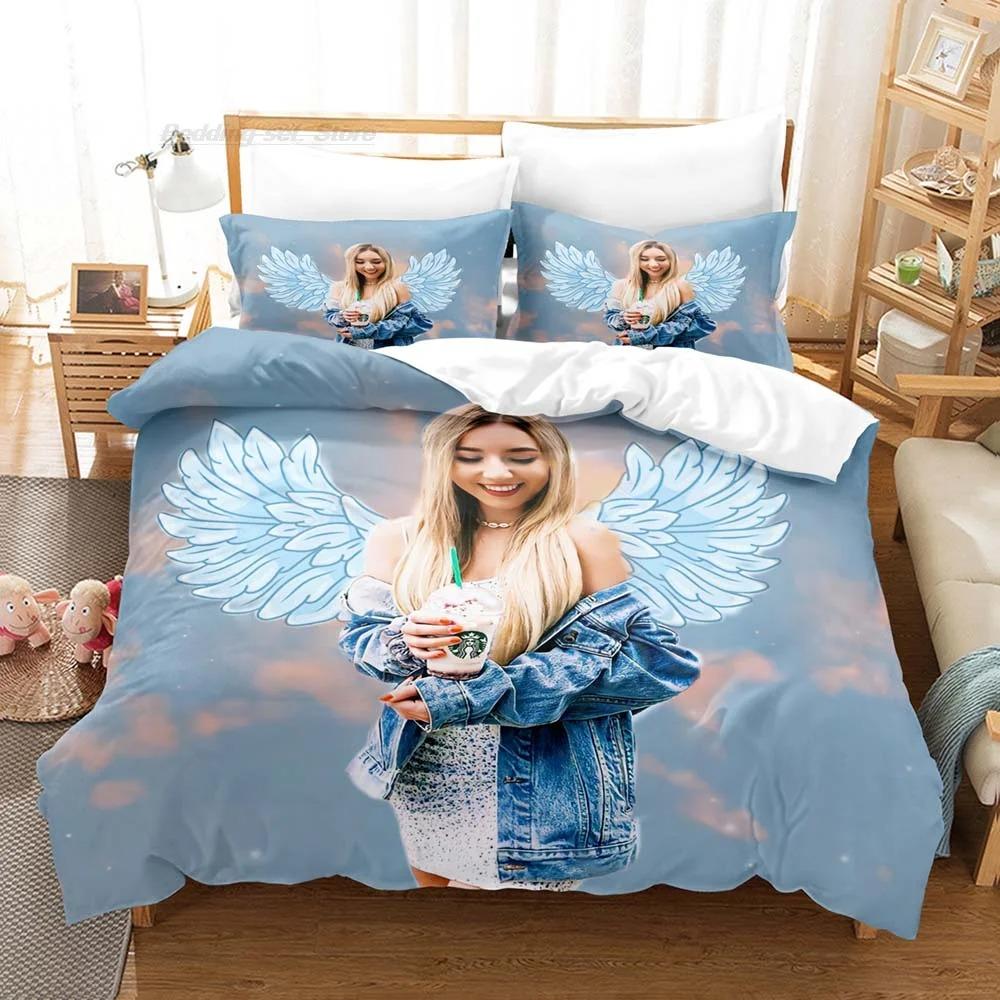 Rebekah Wing Merch Beki & Fluffy Bettwäsche-Set, Einzelbett, Doppelbett, Queensize-Bett, Kingsize-Bett, Bettset für Erwachsene und Kinder, Schlafzimmer, Bettbezug-Sets, Neu EU Single 135x200cm