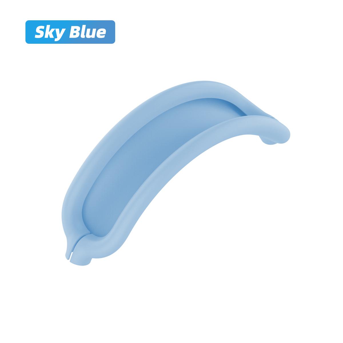 Fonken Silikon-Kopfband-Abdeckung, Kopfhörer-Schutzhülle für AirPods Max-Kopfhörer, neues waschbares Kopfhörer-Zubehör 1PC Headband Cover blau