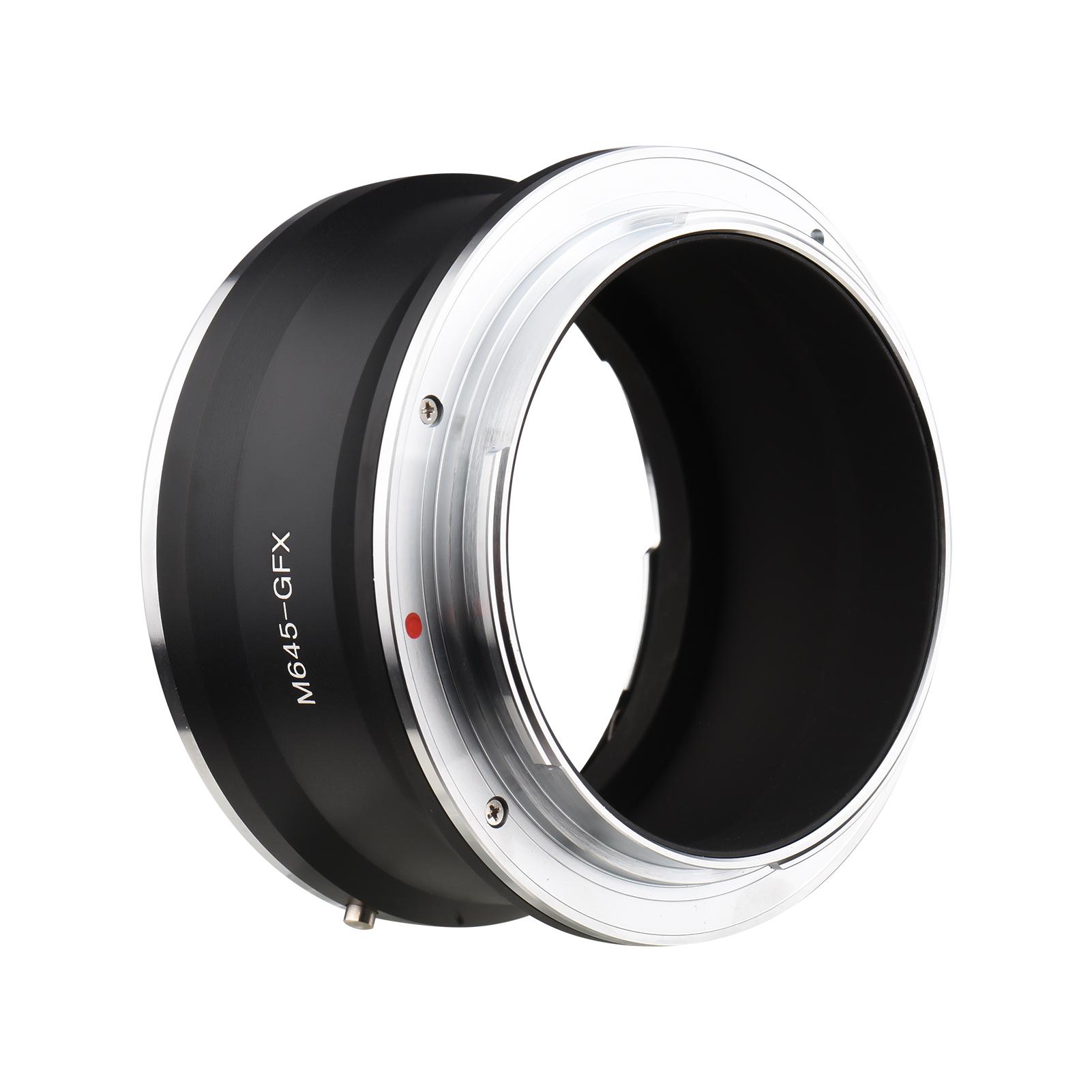 M645-GFX Kameraobjektivadapter Ersatz für Mamiya 645 Objektiv auf Fujifilm G Mount GFX100 GFX50S schwarz