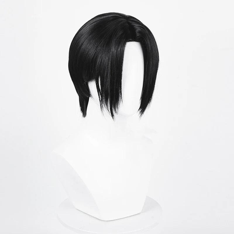 Oosaki Nana Cosplay-Perücke, Anime NANA, schwarzer Mittelscheitel, kurze Cosplay-Perücke, hitzebeständige Kunsthaarperücken + Perückenkappe One Size